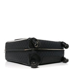 GG Supreme Monogram Azalea Calfskin Retro Interlocking G Small Savoy Cabin Trolley Black