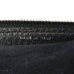 Grained Calfskin Large Slouchy Banana Bag Black