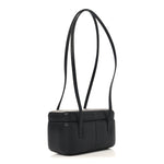 Shiny Caviar Preppy Coco Long Vanity With Strap Black