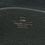 Grained Calfskin Rockstud Hobo Shoulder Bag Black