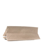 Linen Calfskin Small Rive Gauche Tote Greggio Natural