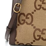 Monogram Jumbo GG Textured Dollar Calfskin Medium Diana Tote Bag Camel Ebony New Acero Pomegranate Red