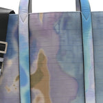 Fabric Jacquard FF Tie Dye Sunset Large Shopping Tote Light Blue Black