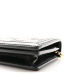 Calfskin GG Matelasse Chain Wallet Black