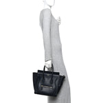 Smooth Calfskin Micro Luggage Navy Blue