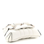 Nappa Vertical Matelasse Small Maxi Horsebit Chain Shoulder Bag Great White