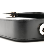Senna Calfskin Petite GG Top Handle Shoulder Bag Black
