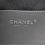 Metallic Caviar Quilted Mini Chanel 25 Handbag Anthracite