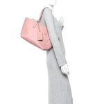 Dollar Calfskin Small Swing Tote Soft Pink