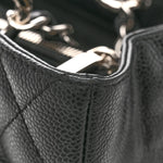 Caviar Quilted Grand Shopping Tote GST Black