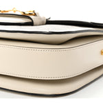 GG Supreme Monogram Horsebit 1955 Shoulder Bag Beige Mystic White