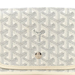 Goyardine Plumet Wallet Clutch White