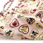Canvas Coco Hearts Shoulder Bag Pink