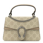 GG Supreme Monogram Mini Dionysus Top Handle Bag Beige Mystic White Oatmeal