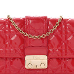 Patent Cannage Miss Dior Promenade Pouch Fuchsia