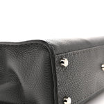 Cuoio Romano Selleria Bi-Color Medium Peekaboo Iconic Satchel Asfalto Latte