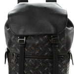 Calfskin Intrecciato Sassolungo Backpack Black Multicolor