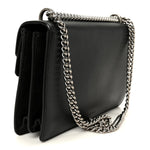 Pebbled Calfskin Small Dionysus Shoulder Bag Black