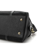 Re-Nylon Saffiano Medium Re-Edition 1978 Top Handle Bag Black