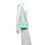 Calfskin Serpenti Forever Maxi Chain Crossbody Bag Green