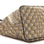 Soft GG Supreme Monogram Bees Medium Crossbody Tote Beige Oro Black