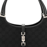 Monogram Bardot Shoulder Bag Black