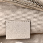 Grained Calfskin Small Logo Belt Bag White