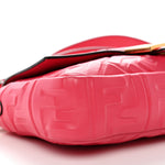 Nappa FF 1974 Embossed Baguette Rosa Fluo