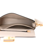 Vitello Vernice Mou Nano Baguette Belt Charm Latte