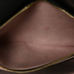 Lambskin Embossed Monogram Pochette Coussin Black