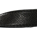 Crumpled Grained Calfskin Quilted CC Crave Tote Black