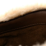 Shearling Suede Mini Le 5 A 7 Vertical Hobo Natural Beige Dark Cigar