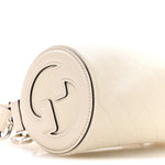 Sakai Be Green Calfskin Diagonal Stitched Mini Blondie Barrel Shoulder Bag Mystic White