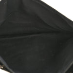 Chevre Silver Metallic Edge Hardware Envelope Clutch Gris Glace
