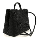 Nappa Intrecciato Small Andiamo Shoulder Bag Black