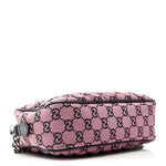 Monogram Multicolor Matelasse Diagonal Small GG Marmont Chain Shoulder Bag Pink Blue