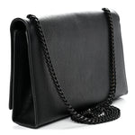 Grain De Poudre Medium Classic Monogram Monochrome Kate Satchel Black
