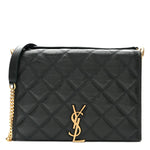 Lambskin Quilted Mini Becky Chain Bag Vert Fonce