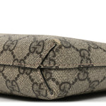 GG Supreme Monogram Azalea Calfskin Retro Interlocking G Wristlet Messenger Bag Beige Ebony Brown Sugar