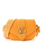 Grained Calfskin LV Pont 9 Soft PM Sunbeam