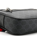 Soft GG Supreme Monogram Web Belt Bag Black Grey