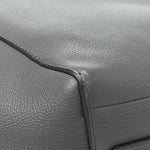 Soft Grained Calfskin Sangle Bucket Bag Grey