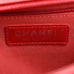 Calfskin Quilted New Medium Boy Flap Red