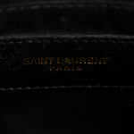 Grain de Poudre Calfskin Y Quilted Monogram Medium Loulou Chain Satchel Black