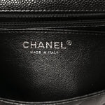 Caviar Quilted Mini Square Flap Black