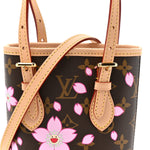 LV X TM Monogram Cherry Blossom Nano Bucket Sakura Brown