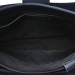 Hammered Calfskin Trifolio Shoulder Bag Navy