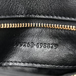 Roxy Calfskin Blondie Chain Shoulder Flap Bag Black