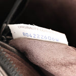 Metallic Nappa Intrecciato Nodini Crossbody Messenger Dark Grey
