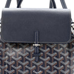 Goyardine Calfskin Mini Alpin Backpack Navy